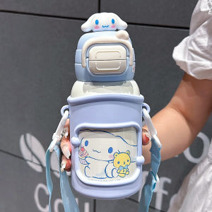 Cốc Giữ Nhiệt Có Ống Hút Hoạt Hình Cho Học Sinh Cốc Đựng Nước Di Động 500ml Cốc Giữ Nhiệt Hai Chiều Cốc Đựng Nước Bằng Thép Không Gỉ