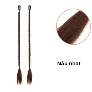 20 Inch Tổng Hợp Y2K Phong Cách Dài Thẳng Mini Braid Tóc Nối Dài Màu Sắc Hỗn Hợp Sợi Nhiệt Độ Cao Để Sử Dụng Hàng Ngày 2 Chiếc