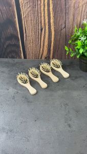 50 Pcs Sisir Kayu Kemasan Plastik dan Tanpa Kemasan