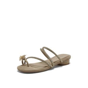 Joy & Peace | Summer Fine Strap Glitter Flat Sandals