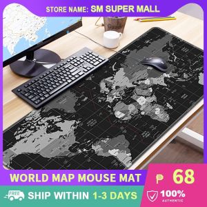 【World Map】Original Large Mouse Mat Extended Soft Mouse Pad for Gaming (900*400mm)