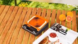 Quạt Bàn Sạc Điện Di Động Tích Hợp Pin Năng Lượng Mặt Trời Sạc USB Đèn LED Móc Treo Dùng Cho Gia Đình Cắm Trại Câu Cá