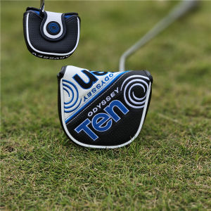 Odyssey Golf Putter Head Cover Horn Shape One-Word Design Golf Club Head Protector Ball Tip Cap Mens Sports Fitness Fans