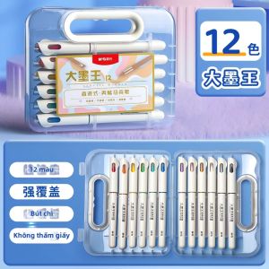 M&G | Bộ Bút Dạ Quang Acrylic Đầu Mềm M&G - Bút Vẽ Nghệ Thuật Di Động Dành Cho Học Sinh Vẽ Graffiti 12-48 Màu Sắc Tươi Sáng Có Sẵn