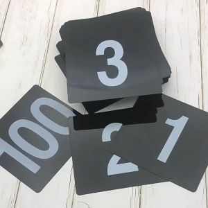 Table Numbers 1-25/1-50 Double Sided Numbered for Party Banquets Service Evidence Markers Supplies