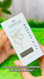 CrownCare Hair Shadow Powder Penutup Garis Rambut Tipis & Uban – Penebal Rambut Instan Tahan Air dan Keringat