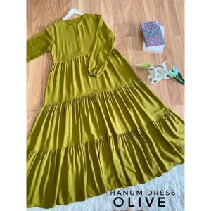 JUMBO /GAMIS JESICA/GAMIS POLOS JUMBO/BAJU GAMIS WANITA TERBARU 2023 BAHAN RAYON PREMIUM HITAM ARMY COKSU