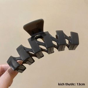 Kẹp Tóc Cá Mập Acrylic Thời Trang Nữ Phụ Kiện Tóc Xoăn Kiểu Tóc Búi Cao Đơn Giản Giản Dị Dành Cho Nữ