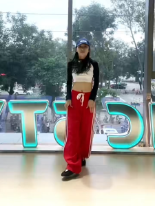 Sweatpants Street dance pants PE Pants Baggy and comfortable look high and skinny trousers fabric um