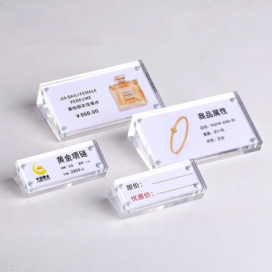 QINLEYI | Biển Hiển Thị Mục Giá Trong Suốt Acrylic