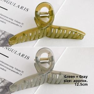 Acrylic Jelly Shark Clip Womens Hair Accessories Simple Elegance Hair Grips for Bun Styling Fresh out New Korean Style