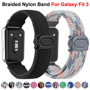 Braided Nylon for Samsung Galaxy Watch Fit 3 Strap Smart Watch Accessories Wristband Belt Bracelet Correa for Galaxy Fit3 Band