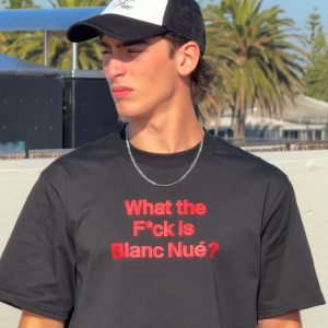Blanc Nué The "WTF is Blanc Nué "Tee (Trendy Regular Fit Cotton Statement T-Shirt)