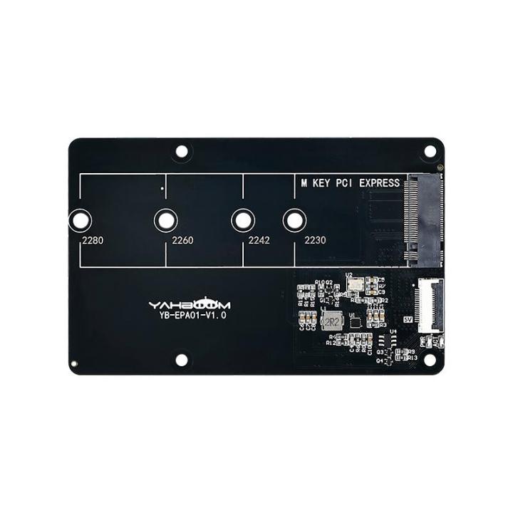 Raspberry Pi 5 NVMe Expansion Board Transparent Acrylic Shell PCIe to M ...