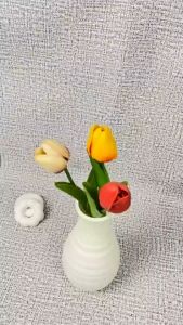 Artificial Tulip Latex Bunga Palsu Plastik Dekorasi Hiasan Rumah Kantor Artifisial Buatan Tanaman ( HARGA UNTUK PER 1 TANGKAI BUNGA & TIDAK TERMASUK VAS)