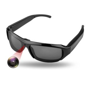 kebidumei | KEBIDUMEI Smart Glasses with Camera 1080P HD Photo Video Recording Eyeglass Sunglasses Support 128G TF Card for Outdoor Cycling
