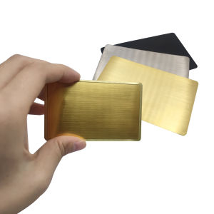 1 PC 13.56MHz 504 byte cao cấp tùy chỉnh thông minh bằng thép không gỉ NFC thẻ kinh doanh có thể được in trên hai mặt