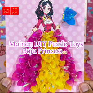 DIY Poke Painting Art Craft Puzzle Tusuk Lukisan Princess Papan Stickers Kain DIY Untuk Anak Cewe\\n\\nSelamat datang di Toko kami! Kami mempersembahkan produk terbaru kami, DIY Poke Painting Art Craft Puzzle Tusuk Lukisan Princess Papan Stickers Kain DIY Untuk Anak Cewe. Produk ini dirancang khusus untuk anak perempuan usia 3 tahun ke atas dan merupakan kombinasi antara seni, kerajinan tangan, dan permainan edukatif.\\n\\n Pengenalan Produk\\n\\n Spesifikasi Produk\\n\\n- Type : Educational Craft Toy\\n- Material : Paper, Pearl cotton, Wood\\n- Style : Princess style\\n- Umur Rekomendasi : 3+tahun\\n\\n Keunggulan Produk\\n\\nBerikut adalah beberapa keunggulan dari produk DIY Poke Painting Art Craft Puzzle Tusuk Lukisan Princess Papan Stickers Kain:\\n\\n- Desain template gambar dan warna yang menarik\\n- Tanpa lem sehingga dapat dimainkan berulang-ulang kali\\n- Terdapat stiker pada bagian belakang template gambar\\n- Melatih kreativitas dan imajinasi\\n- Melatih keterampilan seni / art dan fokus\\n- Melatih motorik dan sensorik tangan\\n- Desain beragam warna supaya si kecil dapat mengenal warna sejak dini\\n\\n Cara Penggunaan & Petunjuk\\n\\n Langkah-langkah Penggunaan\\n\\nBerikut adalah langkah-langkah penggunaan DIY Poke Painting Art Craft Puzzle Tusuk Lukisan Princess Papan Stickers Kain:\\n\\n1. Siapkan semua bahan dan alat yang dibutuhkan.\\n2. Pilih template gambar yang diinginkan dan tempelkan stiker pada bagian belakangnya.\\n3. Gunakan tusuk lukisan untuk membuat pola pada kain.\\n4. Jika sudah selesai, jahit atau tempelkan kain pada papan sesuai dengan kebutuhan.\\n\\n Tips & Trik\\n\\nBerikut adalah beberapa tips dan trik yang dapat Anda terapkan saat menggunakan DIY Poke Painting Art Craft Puzzle Tusuk Lukisan Princess Papan Stickers Kain:\\n\\n- Gunakan bahan kain yang sesuai dengan kebutuhan dan selera.\\n- Jangan lupa untuk membersihkan alat dan bahan setelah digunakan.\\n- Jika ada kesulitan dalam proses pembuatan, jangan ragu untuk bertanya kepada kami.\\n\\n Informasi Tambahan\\n\\n Jam Buka Toko\\n\\nToko kami buka Senin s/d Sabtu pukul 08:30 WIB s/d 17:00 WIB.\\n\\n Pengiriman & Kebijakan Pengembalian\\n\\nPengiriman produk kami membutuhkan waktu 1-4 hari (tergantung ekspedisi yang dipilih). Jika ada kekeliruan dalam pengiriman, mohon chat kami, jangan memberi ulasan sebelum mendapat solusi terbaik dari kami. Mohon lakukan video unboxing saat paket diterima untuk memastikan keamanan dan kualitas produk.\\n\\nDengan membeli DIY Poke Painting Art Craft Puzzle Tusuk Lukisan Princess Papan Stickers Kain ini, Anda tidak hanya mendapatkan sebuah produk, tetapi juga mendapatkan kesempatan untuk melatih kreativitas dan imajinasi anak-anak Anda. Selamat mencoba dan semoga sukses!\"