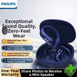 Philips | Bluetooth Wireless Over-Ear Open-Ear Noise-Cancelling Running Sport Headphones