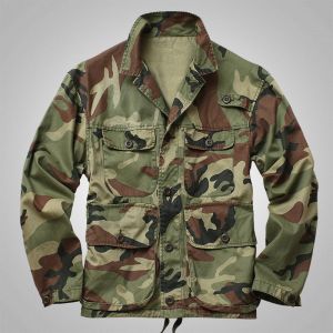 XIAXIANG | Military Style Multi Pocket Spring Jacket for Men
