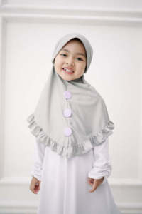 HIJAB ANAK TALI PITA - KERUDUNG TK PAUD BAHAN JERSEY - JILBAB ANAK