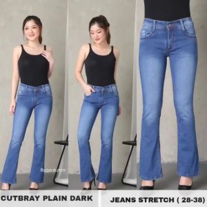 BLQS04-Celana Jeans Cutbray Lipat Polos Wanita Terbaru-Celana Jeans Perempuan-Celana Jeans Wanita Viral-Celana Jeans Cutbray Wanita