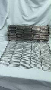 Mesh belt conveyer สายพานลวดสำหรับเครื่องอบฟิล์มหดเครื่องแพคน้ำดื่ม 406x7.26x1.6 มม