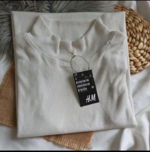 turtleneck lengan pendek viral korea