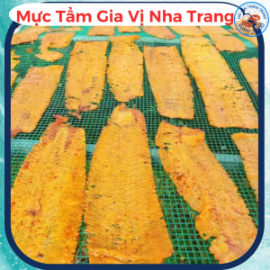 Mực Xé Tẩm Vị Cay Mực Tẩm Gia Vị Nha Trang Nguyên Con Mực Tẩm Cán Gia Vị Mực Cán Tẩm Gia Vị  Đặc Sản Nha Trang Mực Tẩm Nguyên Con Mực Cán Tẩm Vị Cay Khô Mực Cán LOẠI 1 250gr 500gr - SUSHI FOOD