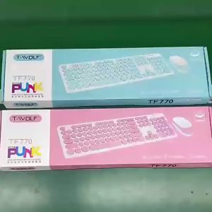 COMBO BÀN PHÍM+CHUỘT KHÔNG DÂY T-WOLF TF770