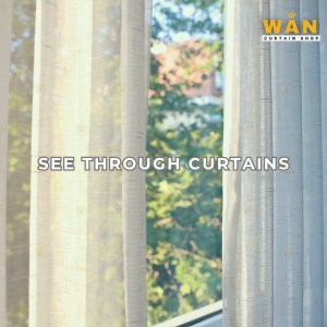 6FT SEE THROUGH RING CURTAIN SOLD PER SET(3PCS)