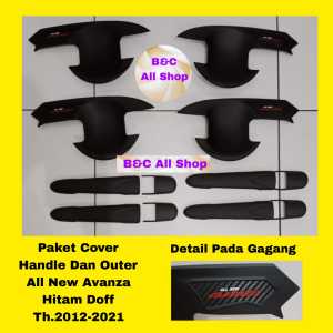 Paket Cover Handle Plus Outer All New Avanza Hitam Doff 2012-2021