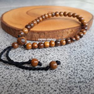 Gelang tasbih kayu gaharu wangi 6mm 33 butir