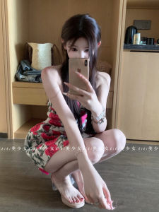 Princess Style Rose Bud Puffy Dress Womens French Pure Desire Name Lady Wind Spring Summer Casual  Shape Fit Dress