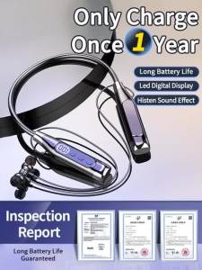 New Bluetooth Earphones Wireless Headphones Magnetic Sport Neckband Neck-hanging TWS Earbuds Wireless Blutooth Headset with Mic