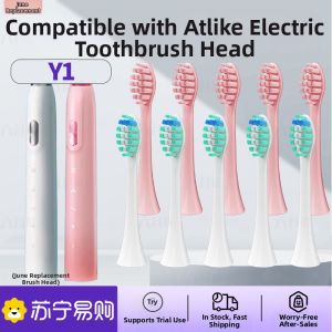 Atlike Sound Wave Electric Toothbrush Head Y1/Y3/Y5 Soft Bristle Adult Gum Protection Replacement Head Deep Cleaning