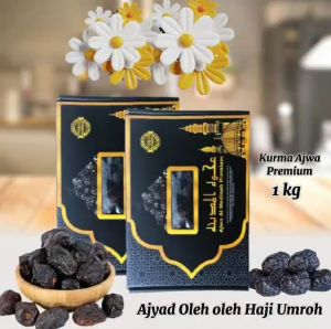 Kurma Ajwa Madinah Premium size Jumbo 1 kg Kurma Nabi | Kurma Ajwa Madinah Premium 500gr | Kurma Ajwa Premium 5 kg