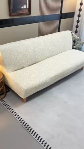 NEW*8 COLORS Exclusive Solid color Alice  sofa bed cover woven pattern cover armless folding sofa