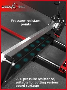 Portable Manual Tile Cutter Small Size Brick Slicer Tool Hand Push Knife Type Material Cutting Machine Steel Body DC Power