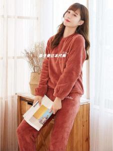 Quần Ngủ Nữ Có Khóa Kéo Vô Hình Quần Lót Ngủ Mùa Đông Ấm Áp Quần Lót Ngủ Thoáng Khí Thoải Mái Chất Liệu Nhung Coral