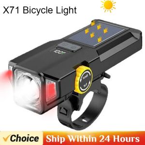 1700Lumen Bright LED Bike LightRechargeable Bicycle Headlight Bike Headlight Taillight Night Running Light Bicycle Accessories