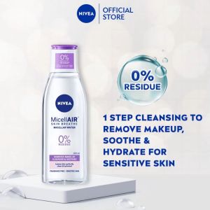NIVEA Soothing Micellar Water for Sensitive Skin 200ml / Makeup Remover / Skin Care / Face Care / Pencuci Muka