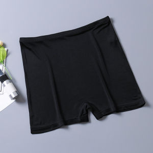 High-End  Silk Womens Underwear Silk Knitted Safety Leggings Fashion Tape Medium and High Waist Boyshorts Comfortable