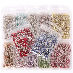 3*5mm Diamond Shaped Glass Rhinestones High Quality Mini Size 50Pcs/Bag Flatbase Crystal For Nail Art Crafts DIY Decoration