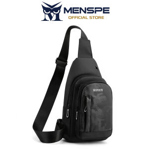 MENSPE Mens Chest Bag Causal Cross-Body Bag Outdoor Waterproof Shoulder Bag Sports Bag Large Capacity Messenger Bag Outdoor Fitness Bag Travel Bag Business Bag For Men