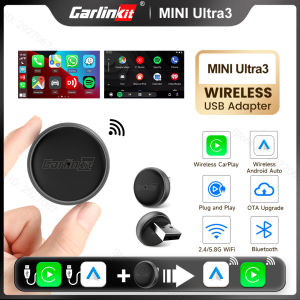 CarlinKit | Carlinkit Mini Ultra 3 Wired to Wireless Carplay Adapter Android Auto Box OTA Upgrade Seamless Connection for OEM Car Dual Mode