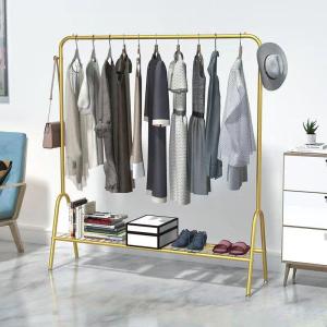 Luxury Shoe and Clothing Stand Home Bedroom Balcony Metal Freestanding