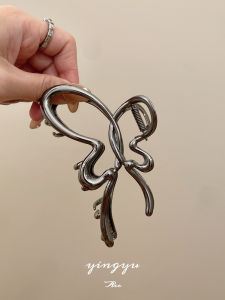 Kẹp Tóc Hình Con Bướm Bằng Kim Loại Cỡ Lớn Cho Phụ Nữ Thiết Kế Mới Năm 2024 Phụ Kiện Tóc Thời Trang Kẹp Tóc Hình Cá Mập Phía Sau Đầu