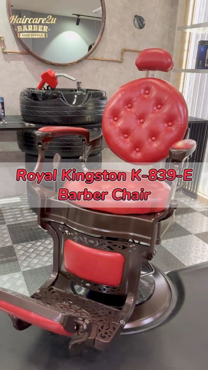Royal Kingston K-839-E Hydraulic Heavy Duty Emperor Barber Chair