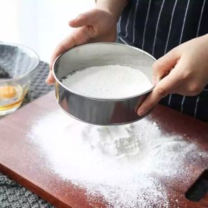 Kitchen Mesh Flour Sifter Stainless Steel Flour Sieve Strainer Ultra-fine Sugar Filter Mesh Baking Tool